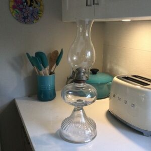 Beautiful Antique Large Oil Lamp